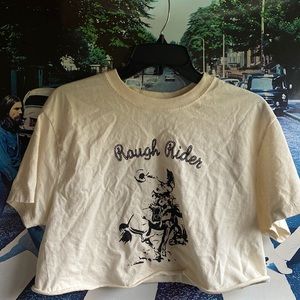 Brandy Melville rough rider crop top